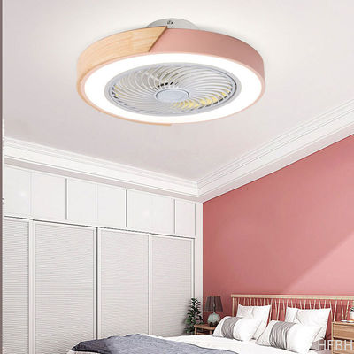 Residential Dimmable Light Ventilador De Teto Decorative Remote Control Acrylic Modern Led Wood Ceiling Fan