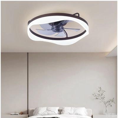 Modern LED Ceiling Fan Lamp for Bedroom with Mute Frequency Conversion 110V-220V Japanese American Regulations Iron Wood Body