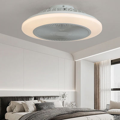 Modern Design LED Ceiling Light with Remote Control Fan E27 for Luxury Indoor Decor in Bedroom Hotel ABS Lamp Body Living Room