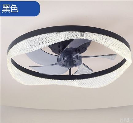 Scandinavian Bedroom Ceiling Fan Light LED 60W Variable Frequency Dimmable Restaurant Mute Invisible Ceiling Fan with Lighting