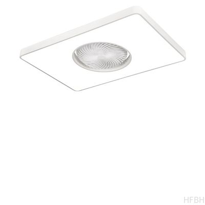 XD1 48cm Small Modern Bladeless Ceiling Fan with Led Light Remote Control Flush Mount Living Room Bedroom Children Invisible