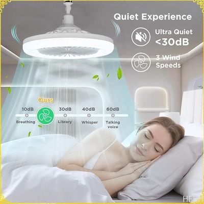 E27 Remote Control Ceiling Fans With Led Lights RGB 360 Degree Rotation for Home Decor Bedroom Room Ceiling Fan Lamp