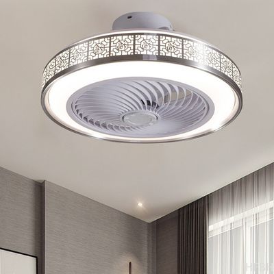 Modern Chinese-Style LED Ceiling Fan Lamp Cross-Border Exclusive for Living & Dining Room Integrated LED Ceiling Fan