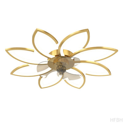 Fashion Art Multi-head Petal Inverter Bedroom  Fan Light Scandinavian Minimalist Pop Living Room Fan Light