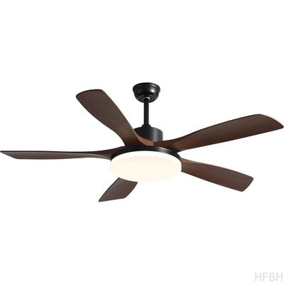 56-Inch Country Style LED Ceiling Fan Light DC Remote Control Decorative Ventiladores De Techo Made Metal Copper ABS Acrylic