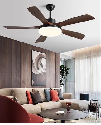 56-Inch Country Style LED Ceiling Fan Light DC Remote Control Decorative Ventiladores De Techo Made Metal Copper ABS Acrylic