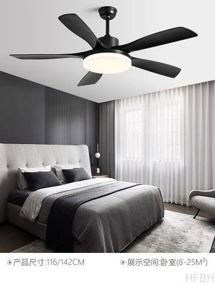 56-Inch Country Style LED Ceiling Fan Light DC Remote Control Decorative Ventiladores De Techo Made Metal Copper ABS Acrylic