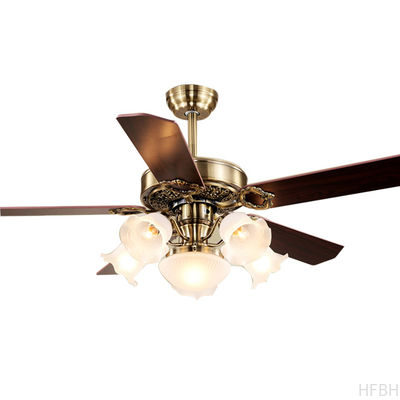 European Retro Vintage Home Fancy Decorative Dc Motor Silent Led Ceiling Fan With Light Remote Control