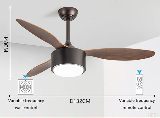 Modern 42/52 Inch LED Ceiling Fan with Mute Light Iron Body & Remote Control for Living Room Use-Direct from Factory