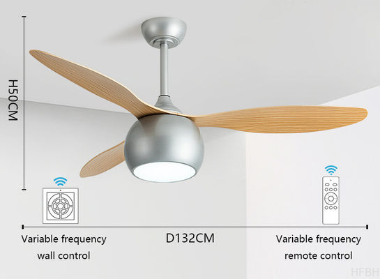 Modern 42/52 Inch LED Ceiling Fan with Mute Light Iron Body & Remote Control for Living Room Use-Direct from Factory