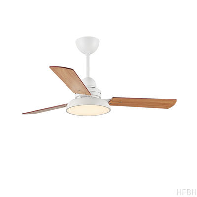 48'' Wood Blade Black White Green Grey Body Fan with Light