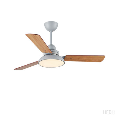 48'' Wood Blade Black White Green Grey Body Fan with Light