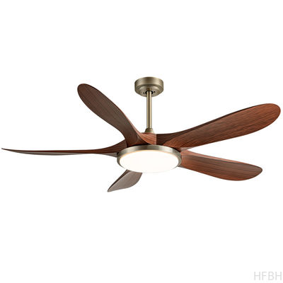 Best Seller 56-Inch Modern Ceiling Fan with 5 ABS Blades and Iron Lamp Body DC Motor Remote Control for Living Room