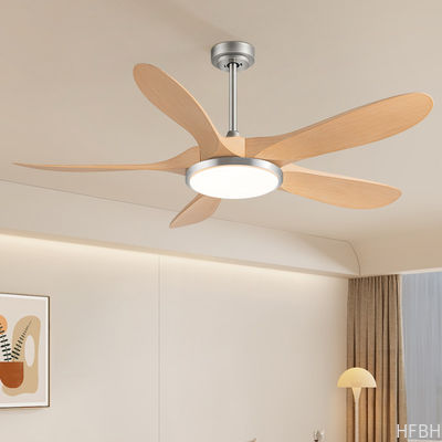 Best Seller 56-Inch Modern Ceiling Fan with 5 ABS Blades and Iron Lamp Body DC Motor Remote Control for Living Room