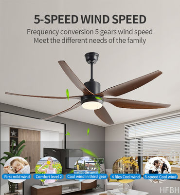 66 Inch Indoor Decorative Ceiling Fan With Led Light 3 Colour Change Fan With Light
