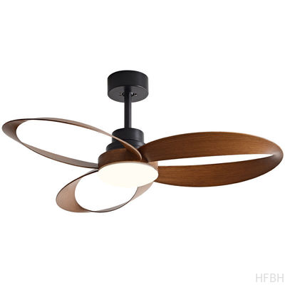 Moderner 3 Massivholz-LED-Decken ventilator mit fern gesteuerter Home-Fan-Leuchte für Schlafzimmer, Wohnzimmer und Lager,