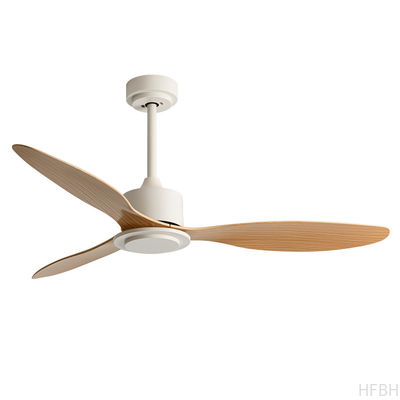 Moderner 42-Zoll-ABS-Deckenventilator mit schwarzen Holz blättern und weißer Motor fernbedienung ohne Lampe Wechselstrom motor