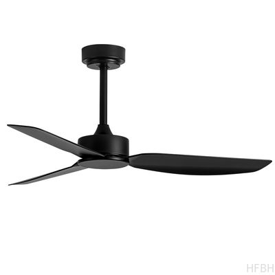 schwarz weiß holzfarbe 45 Zoll Deckenventilator ohne Licht