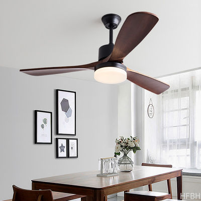 52 Zoll Nordic Low Floor Massivholz Decken ventilator mit Licht Raum dekor Ventilator Licht Schlafzimmer Esszimmer Wohnzimmer Decken ventilator