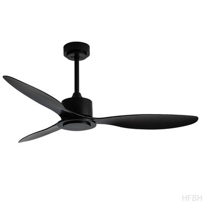 Moderner 42-Zoll-ABS-Deckenventilator mit schwarzen Holz blättern und weißer Motor fernbedienung ohne Lampe Wechselstrom motor