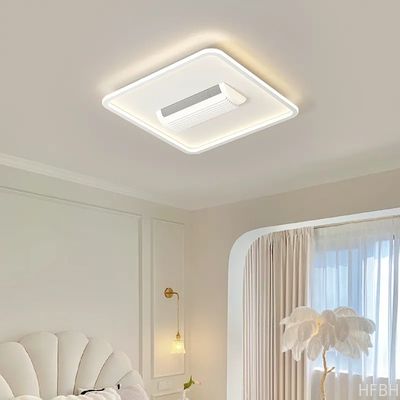 HFBH Model 1631B Plastic Bladeless Ceiling Fan with Light DC Motor Remote Control for Living Room Installation