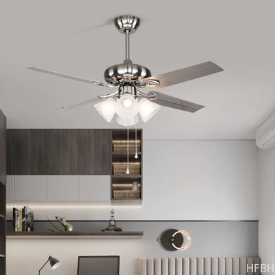 HFBH Model 330 42'' 48'' Metal Blade Bronze Color Silver Color Classic US Design Fan Light