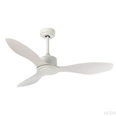 White Luxury Ac Motors Contemporary Ceiling Fan and 3 Speed Remote