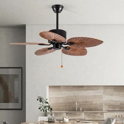 American Style Vintage Decorative Fan Ceiling Winding Powered Ceiling Fan With Light