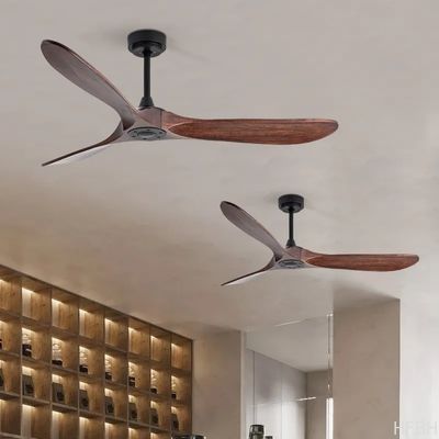 HFBH Model 666D Wood Color 52 Inch Ceiling Fan Light
