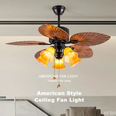 52 Inch Luxury Indoor ABS Living Room Bedroom Minimalist Stylish Zipper Ceiling Fan