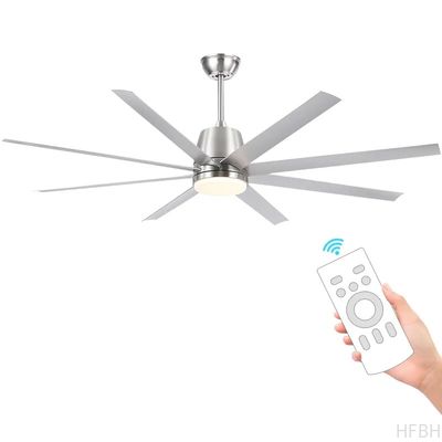 HFBH Model 922 72 Inches Black White Modern Fan Light Ceiling Fan with Light