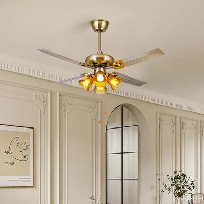 HFBH Model 330 42'' 48'' Metal Blade Bronze Color Silver Color Classic US Design Fan Light