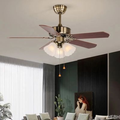 Decorative Lighting Ceiling Fan 5 Blades Restaurant 220V Ceiling Fan Light