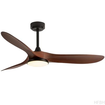 HFBH Fan Light Model 666 52 Inch Wood Color Ceiling Fan with ABS Blade