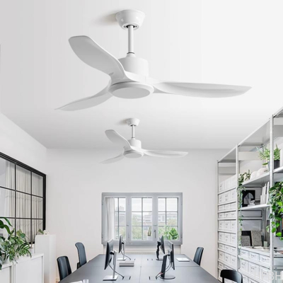 White Outdoor Ceiling Fan Plastic Blade Dc Motor Smart Waterproof Ceiling Fan with Remote Control