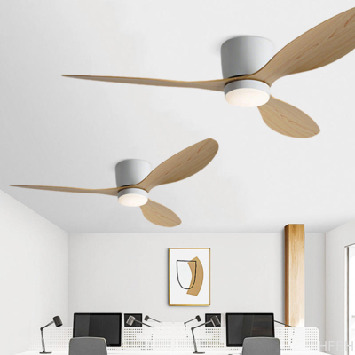 Silent DC Motor 3 ABS Reversible Blades Black And White Styles 42 Inches 6 Speed Indoor Ceiling Fan