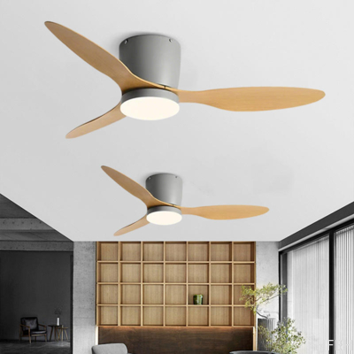Silent DC Motor 3 ABS Reversible Blades Black And White Styles 42 Inches 6 Speed Indoor Ceiling Fan