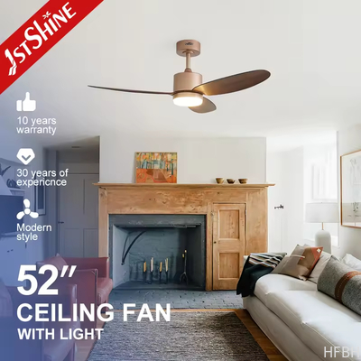 Led Ceiling Fan Simple Rose Gold Design Fancy Plastic Ceiling Fan with Remote Control