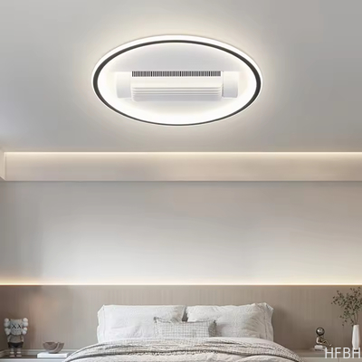 Three Color Strong Wind Anti Flicker No Blades Living Room Bedroom Dining Room Remote Control Silent Fan Light