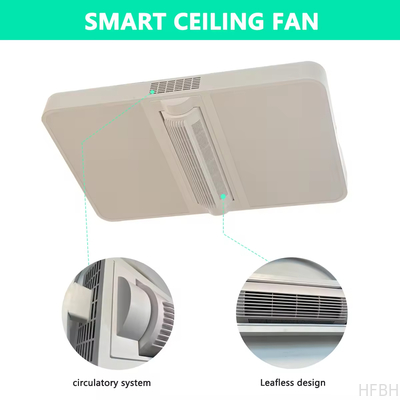 Luxury Decorate Room or Hotel Ceiling Fan Light Recessed Smart LED Ceiling Fan Lamp With Remote Control