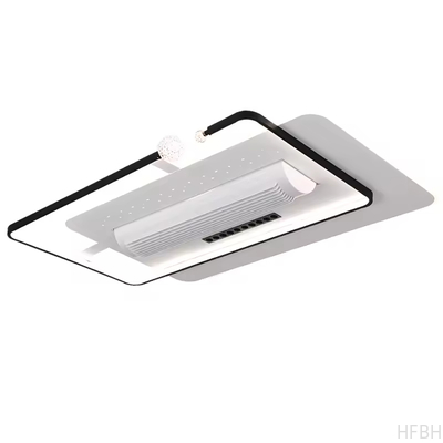 80Ra LED Ceiling Fan Light Hotel Bedroom Decorative Recessed Smart Bladeless Ceiling Fan With Light and Remote