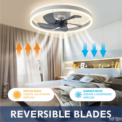 Factory Supply Modern Simple Fan Light for Bedroom Mute Ceiling Fan Light with ABS Material