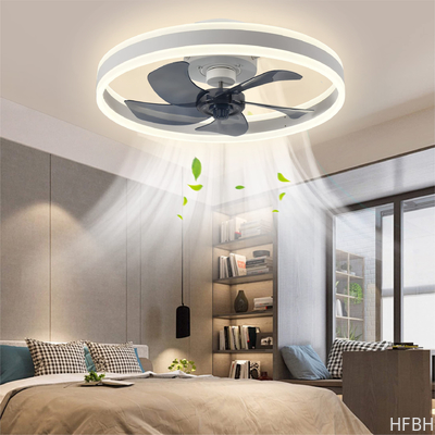 Factory Supply Modern Simple Fan Light for Bedroom Mute Ceiling Fan Light with ABS Material