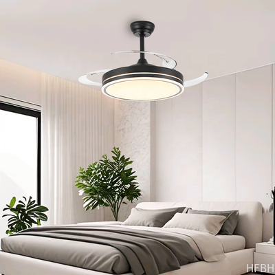 Contemporary Ceiling Light With Fan For Home Or Villa Metal Iron Copper For Ambient Lighting