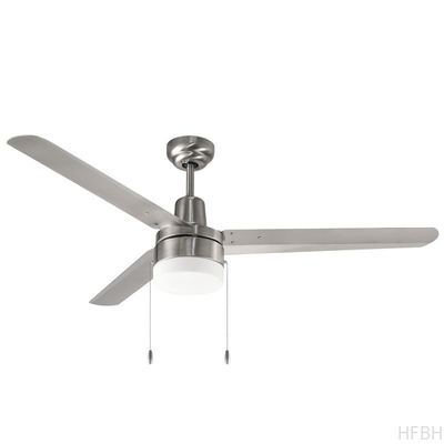 Unique 48 Inch 3 Iron Blade Powerful Decorative Lighting Ceiling Fan Bedroom Rotating Led Ceiling Fan With Light