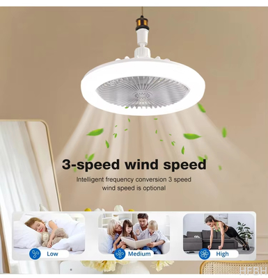 New Product Remote Control 3 Gear Wind Speeds E27 Base 6Inch Small LED Ceiling Fans Lights