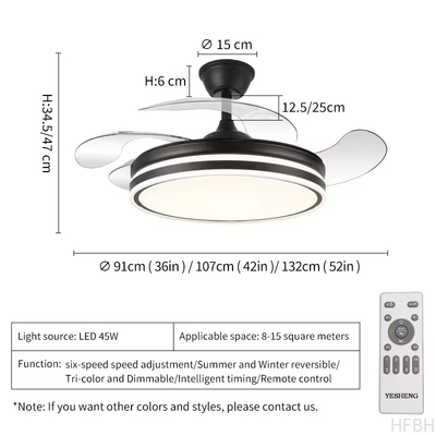 Adopter Fan with Light Household Looking Bedroom Ceiling Fan with Light Led and Remote Control Ceiling Fan with Light for Home