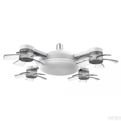 Shaped Fan Lamp Socket Fan Light with Remote Control Ceiling Fan with Light E27 Ceiling Drone Light for Home