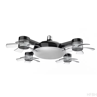 Shaped Fan Lamp Socket Fan Light with Remote Control Ceiling Fan with Light E27 Ceiling Drone Light for Home