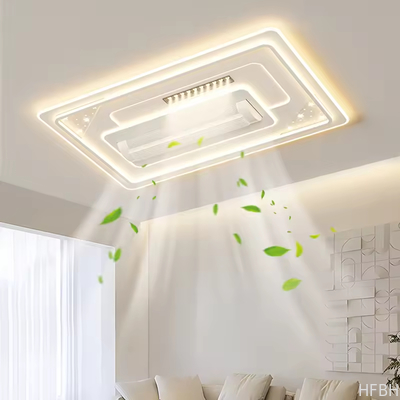 Hot Selling Fan Light Hotel Bedroom Living Room Decorative Recessed Smart Bladeless Ceiling Fan With Light and Remote